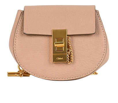 Small Drew, &pound;280, Handbags, Pink, Leather, Front view